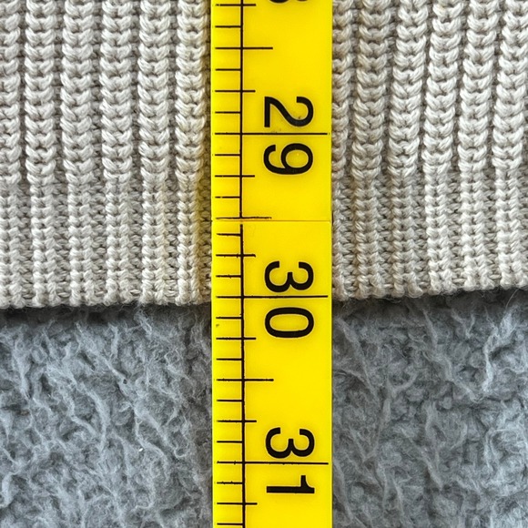 DKNY Jeans Men's Beige Ribbed Crew Neck Long Sleeve Sweater Size XXL VTG NWT - Picture 9 of 10